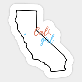 California Girl Sticker